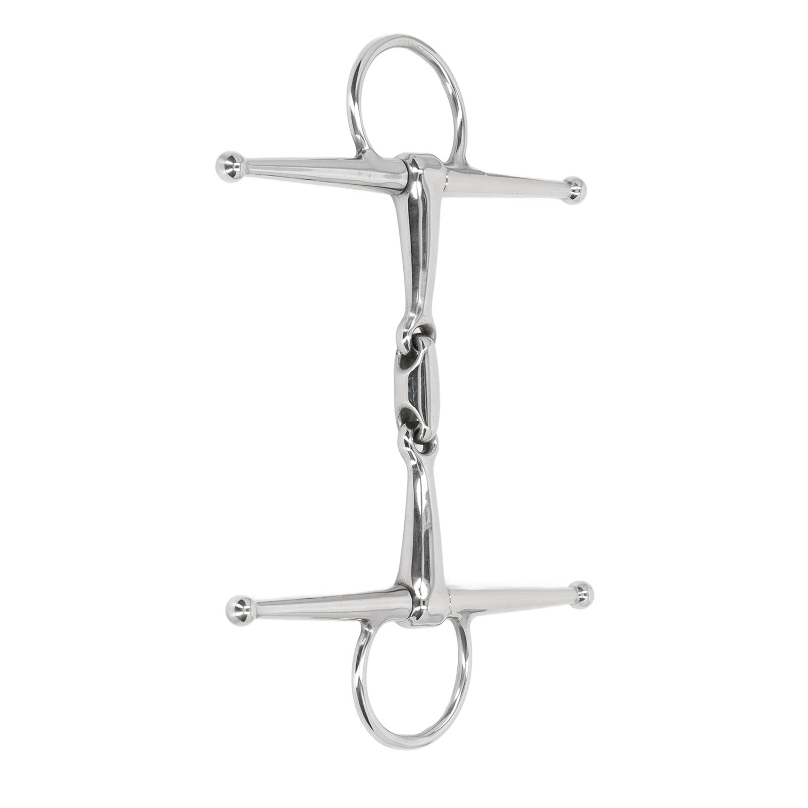 Bocchetta per cavalli in acciaio inossidabile da 135 mm per cavalli da allenamento e equitazione, premium, durevole, facile da controllare, design sicuro e amichevole, attrezzature per sport all'aria