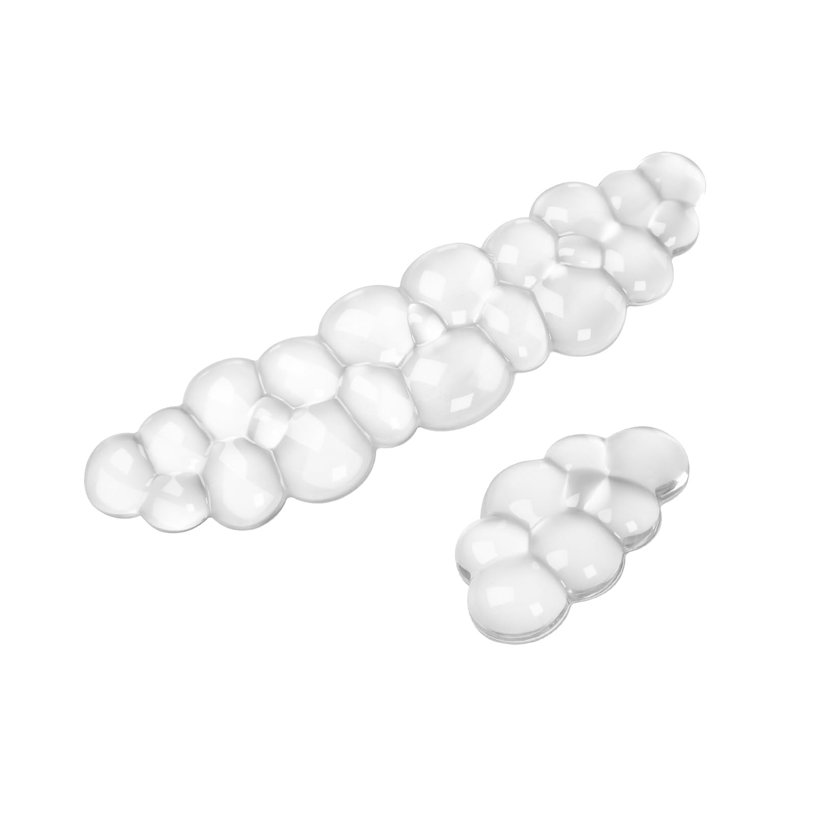 Gel Cloud Keyboard and Mouse Wrist Rest Set, Cute Ergonomic Wrist Support and Arm Support Keyboard Rest for Typing Pain Relief，Suitable for Office/