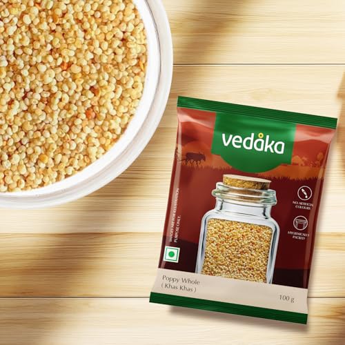 Image of Amazon Brand- Vedaka Poppy Seeds | 100 g | Khas Khas Whole | No Added Colours Or Preservatives