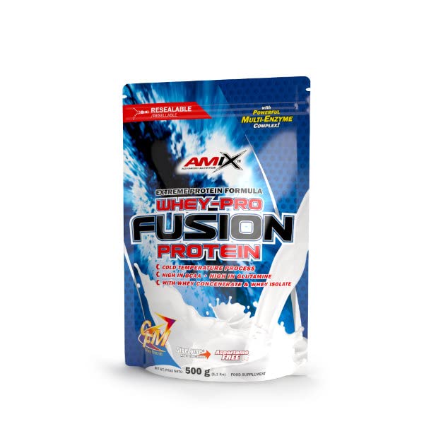 AMIX Whey Pro Fusion   500 gr Doble chocolate blanco