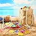 MARFOREVER Pool Toys Pirate Treasure Gems and Gold Coins, 246 Pcs Fake Coins Plastic Gems Jewels Playset for Summer Sand Beach Bath Toys Halloween Pirate Adventure Party Favors Decorations