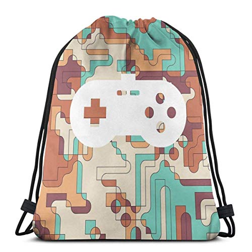 Spielekonsole Controller1 Sport Sackpack Kordelzug Rucksack Gym Bag Sack