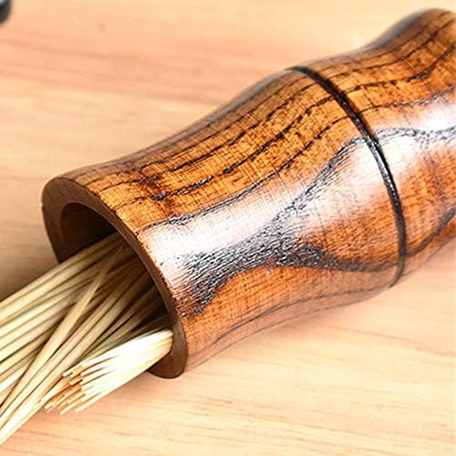 Natural Jujube Wood Toothpick Storage Box Home Kitchen Decoration Accessories Cylinder Tooth Pick Holder Container