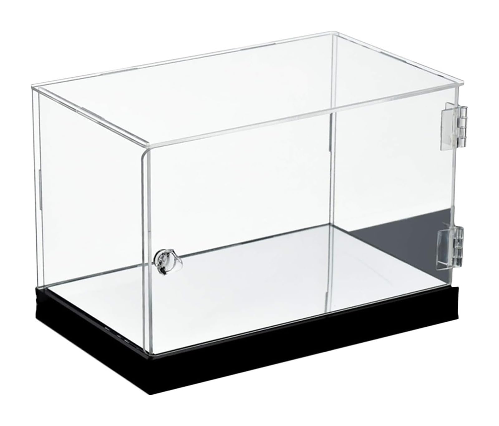TVANTRUXIS Clear Acrylic Organizer Box, Acrylic Display Case Mirrored Base Clear Multiple Sizes For Collectibles Figures Models(Clear,10x10x10CM)