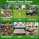 24 Pack Cat Repellent Outdoor Indoor - Natural Peppermint Oil Cat Deterrent Outdoor to Keep Cats Out of Yard Permanently,Keep Stray Cats Dogs Away,Effective Dog Cat Repellent, Yellow - Image 5