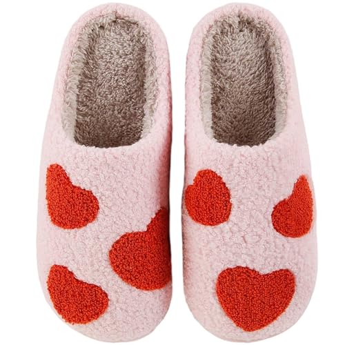Image of Slippers for Women Men Fuzzy Memory Foam Slipper Fluffy Winter Soft Warm Slip On House Shoes