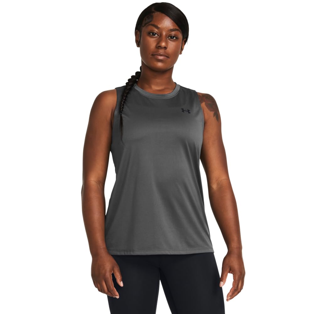 Under Armour Women's (025) Castlerock / / Black Underarmour'stechtanktop, ,M