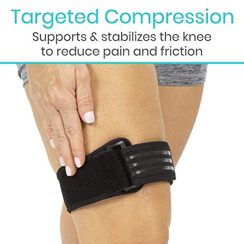 Vive It Band Strap - Iliotibial Band Compression Wrap - Outside Of Knee Pain, Hip, Thigh & Itb Syndrome Support - Neoprene Brace For Running And Exercise - Athletic Stabilizer For Men, Women #TOP3