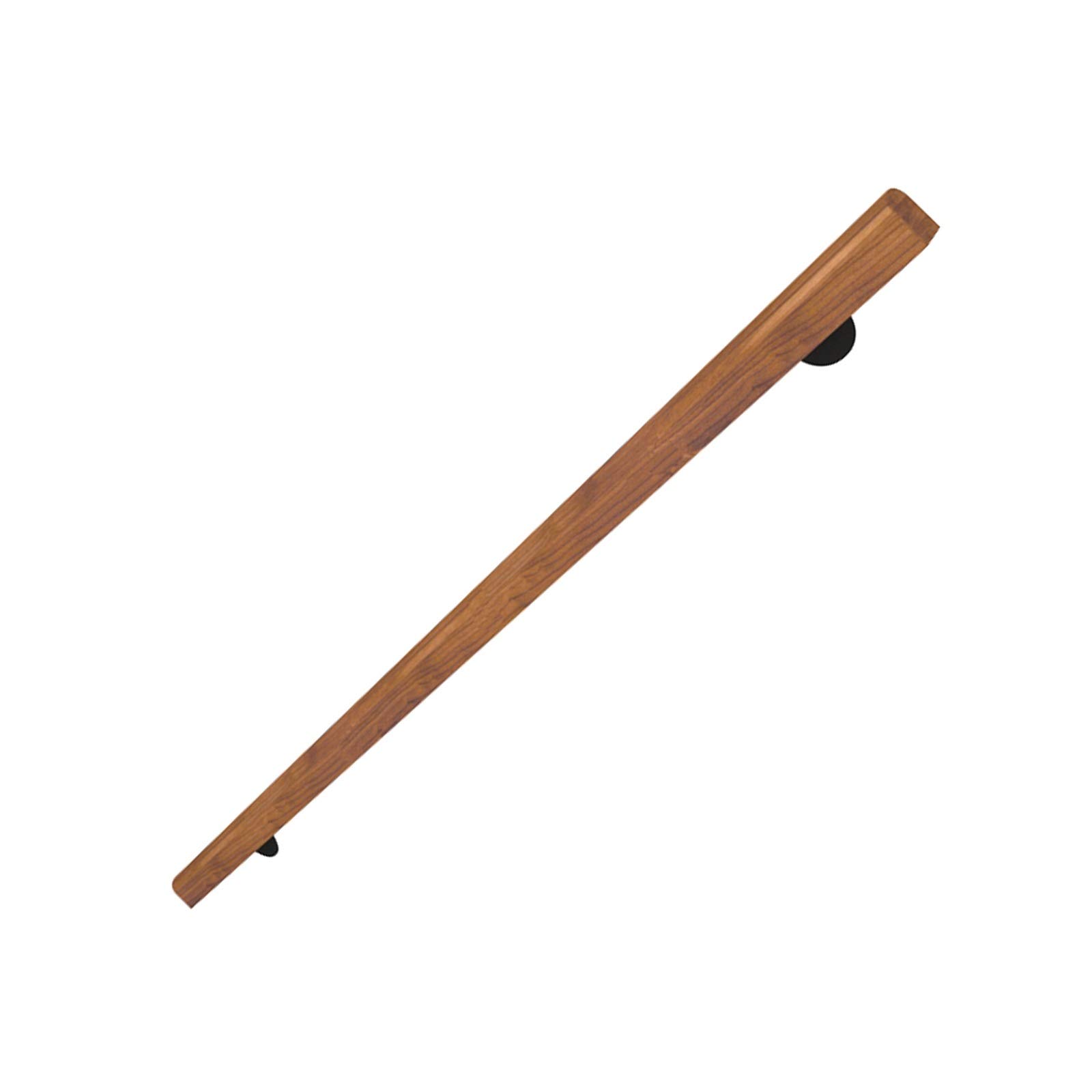 Rampe d'escalier main courante en bois LUNEZY antidérapante pour sécuriser la descente des aînés