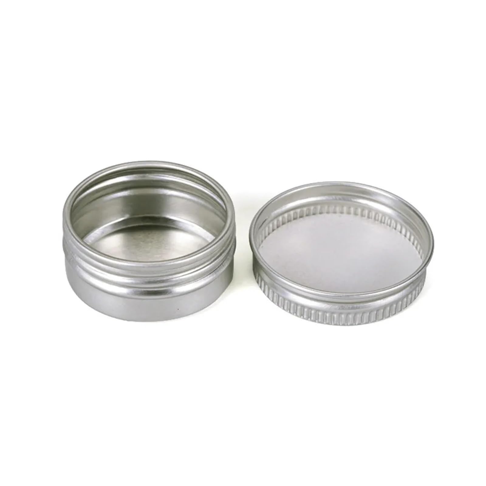 Kleine Dosen mit Deckel, Aluminium-Blechdose, 36 Stück, 5 ml bis 100, Kosmetikdosen, Boxen, runde Kerzen-Gewürzdosen Schraubverschluss | 5ml