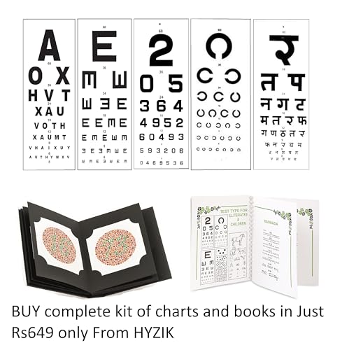 Image of HYZIK Near Vision Test Chart book Multi Language Book for Eye Test.(With different type of 14 languages..)