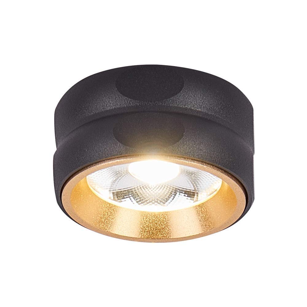 Spot LED encastré anti-éblouissement noir 3000K pour un éclairage intérieur chic