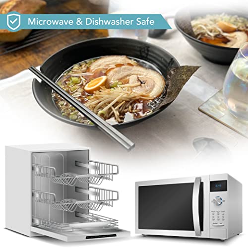 HEFTMAN Set di 2 ciotole per ramen giapponesi