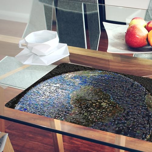 Sets de table souples dessous en liège napperons Planète Terre