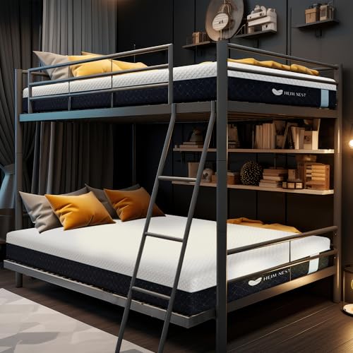 HEIM NEST Twin Mattress, 10-Inch Gel Memory Foam for Cooling Sleep & Pressure Relief, Twin Size Mattress for Bunk Bed