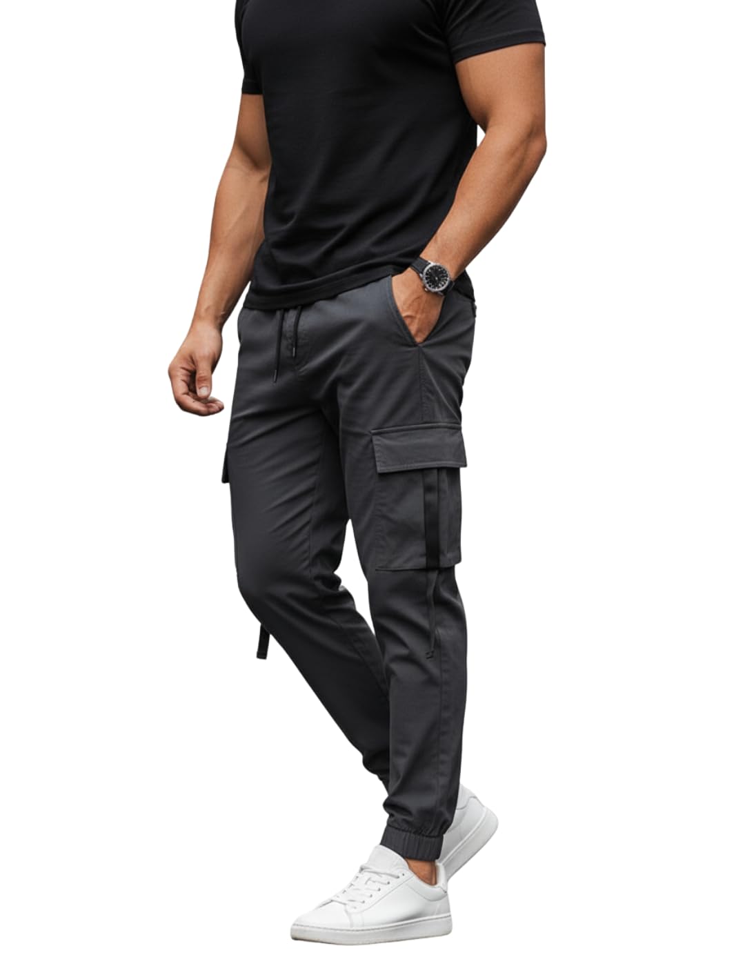 Mack Jonney Men’s Solid Joggers | Solid Design | Regular Fit | Casual & Athleisure Wear |Pack of 1-MMJ-79-picture-13