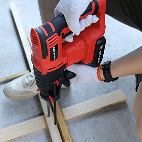 Deke&Dirk Cordless Brushless Rotary Hammer Drill 18V Sds Plus Hammer Drill With 2Pcs Rechargeable 2Ah Lithium-Ion Battery, 18Mm Power Hammer Drills For Concrete Rock Wood #TOP7