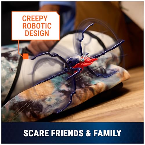 Image of HEX Bots Skitter Bot Spider, Robotic Kids Toys with Insect-Like Movement for Indoor /Outdoor Play, Robot Toys for Boys & Girls Ages 4 & Up, Red