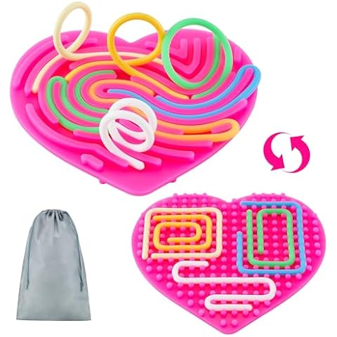 HELLO PAPAYA Sensory Activity Board,Silicone Fidget Toy for Calming, Stress, Anxiety,ADHD& Autism,with Portable Bag ,for Travel Activities for Kids & Adults Cover