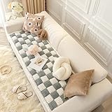 Funda de sofá gruesa a cuadros de 1, jardín