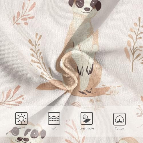 Wusikd Meerkats Girls' Underwear Cotton Cute Girls Briefs Soft Toddler Underwear 2T3