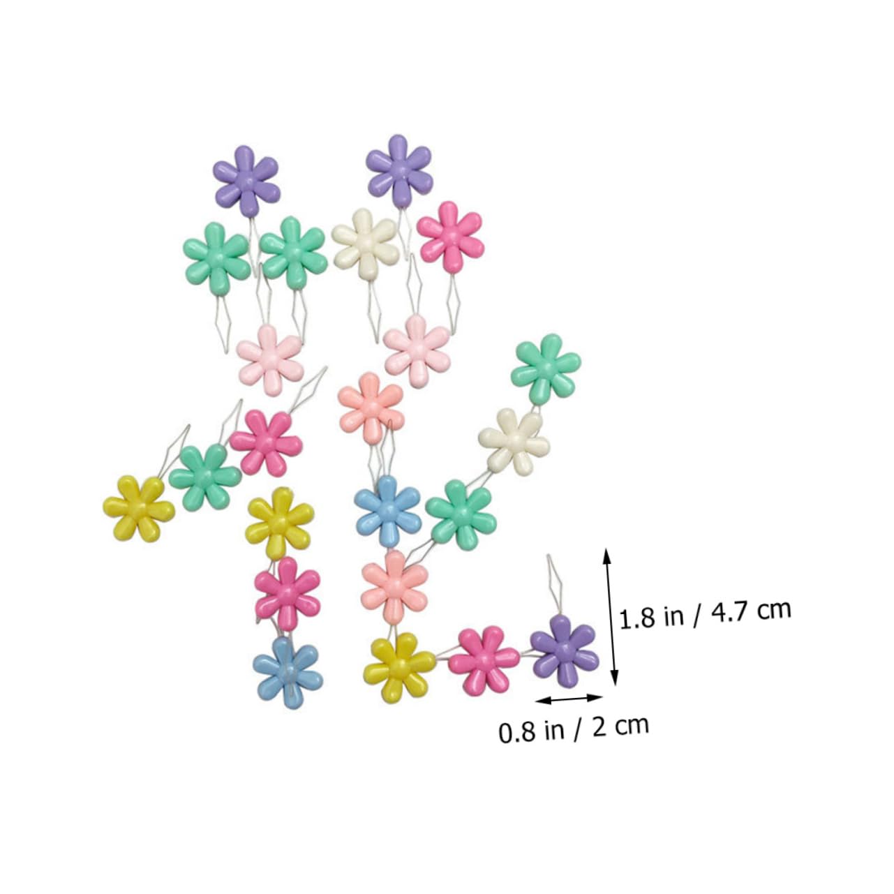 OSALADI 5 Set Flower Flowler per Filettatura Threadle Adgo Infila Ago Cucito A Mano Piccoli Infila-ago Porta Aghi da Cucito Forniture di Cucito Accessori da Ricamo Plastica 50 Pezzi*5