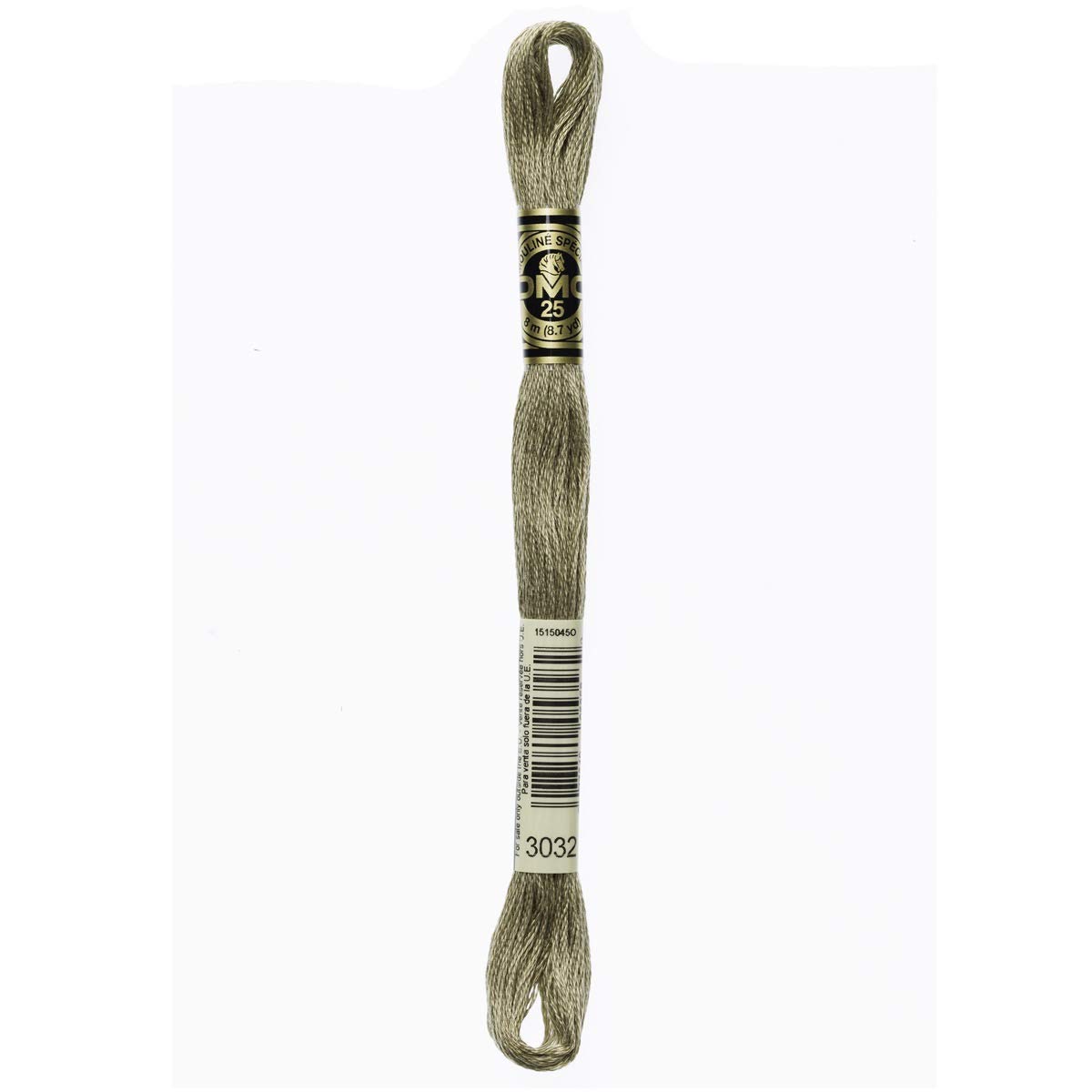 DMC Embroidery Floss Mouline Stranded Cotton Thread for Hand Embroidery and Sewing - Colour No: 3032-12 x 8m Skeins — image 1