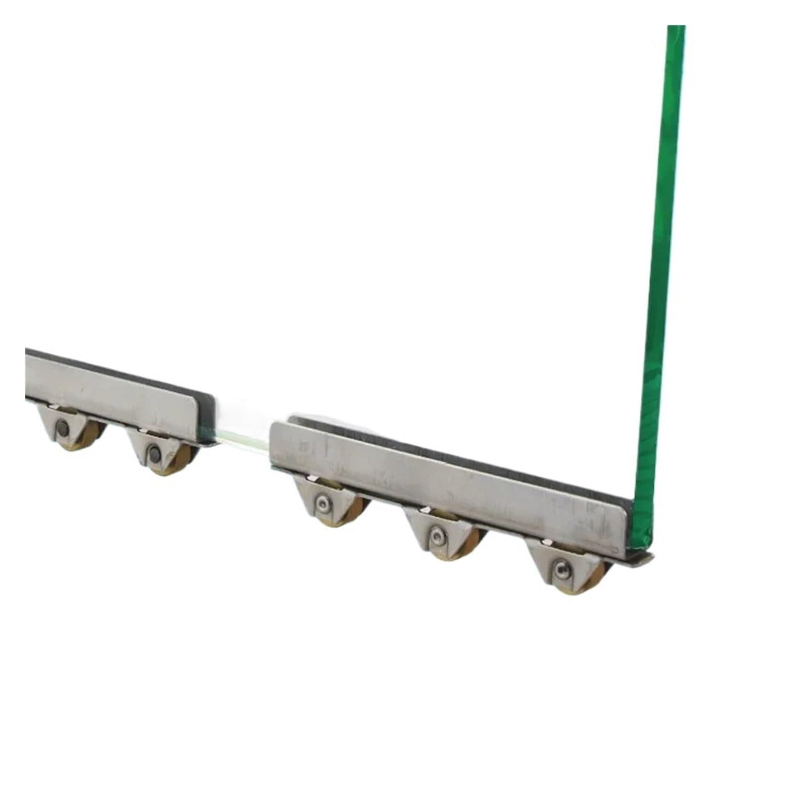 Wangshaowei One Color Shower Door Rollers 2Pcs Copper Wheels Cabinet Glass Sliding Door Roller Clamp Pulley Wheel For 10Mm