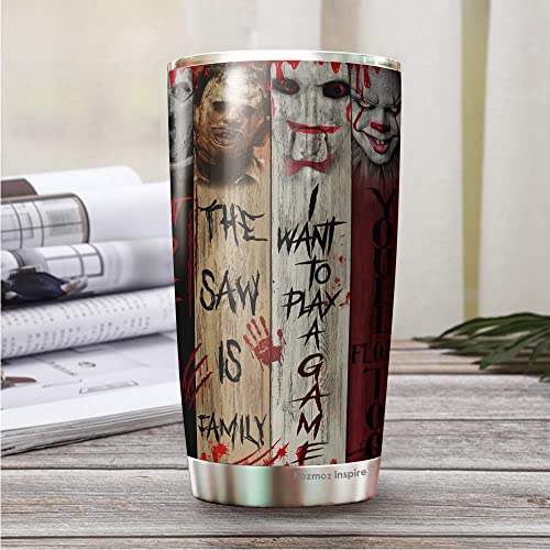 Horror Characters Tumbler - Halloween Tumbler - Horror Tumbler - Gift For Coworker, Men, Women On Christmas, Halloween, Birthday - Tumbler 20 Oz #TOP3