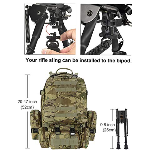Cvlife FBA_US0306 Picatinny Bipod, 9-13 Inches Rifle Bipod thumb #6