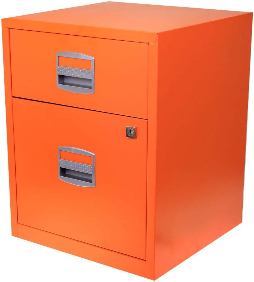 Bisley Home Filer A4 529x413x400mm Metal Filing Cabinet - Orange