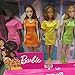 Barbie Doll Rainbow Dress Colors 6 Pack Girls Fashionable Chic Ethnic Six Dolls Easter Rainbow Set Spring Fashions (HKX88)