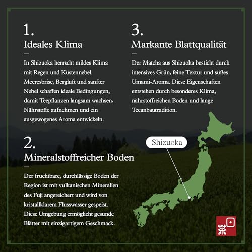 Ocha & Co. Itsumo Matcha – Klassische Qualität – 100g – Japanischer Matcha der ersten Ernte – Traditionell steingemahlen