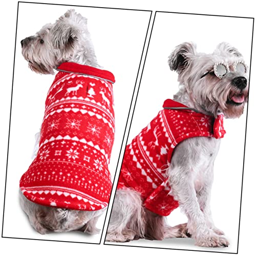 Disfraz navideño reversible para perros pequeños miniatura 7