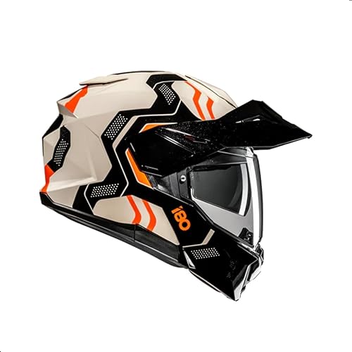 Miniatura 5 de Casco de motocicleta modular HJC i80 Velly con protector facial HJ-44 Pin-lock, aprobado por DOT (MC7, Grande)