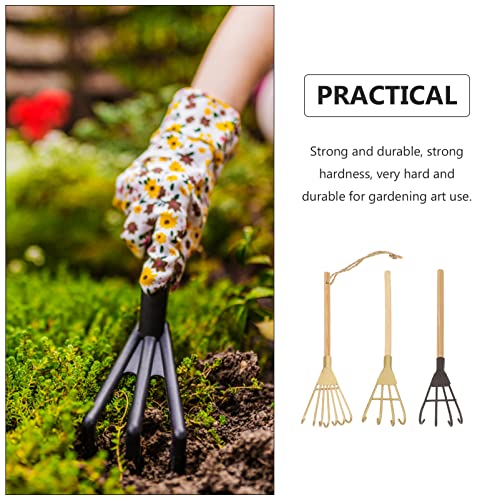 Set de 3 mini rastrillos de jardinería GANAZONO miniatura 4