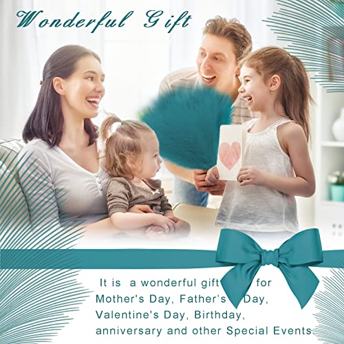 Ulendis 8Pcs Faux Pampas Grass Boho Decor 18", Fluffy Artificial Pampas Grass Bulrush Grass Feathers, Fake Pampas Grass Branches For Vase Fillings Flower Arrangements Home Wedding Boho Decor(Blue) #TOP3