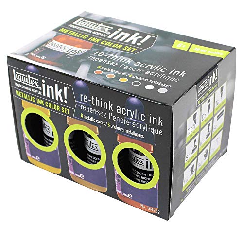 Liquitex Professional Acrylic Ink, Metallic Set