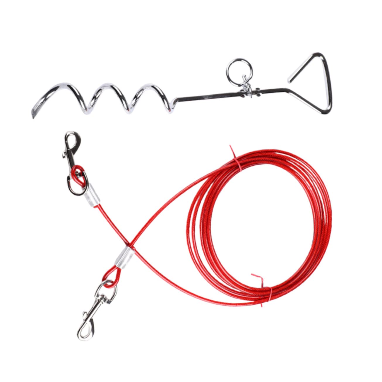 Milisten 2 Piezas De Pila para Perros Estaca para Perros Estaca para Atar Perros Estaca para Atar Mascotas Libre Estaca para Atar Perros En El Suelo Ancla para Atar Perros En