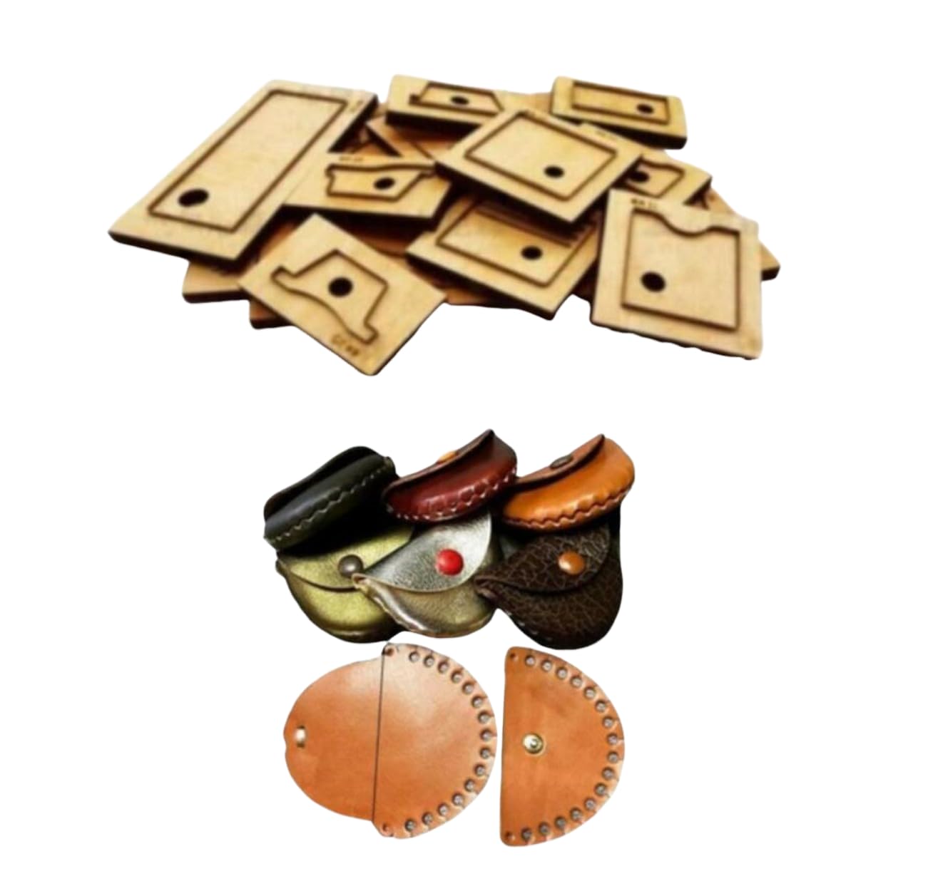 Troquel de corte de cuero, troquelado de madera para manualidades, mini bolsa