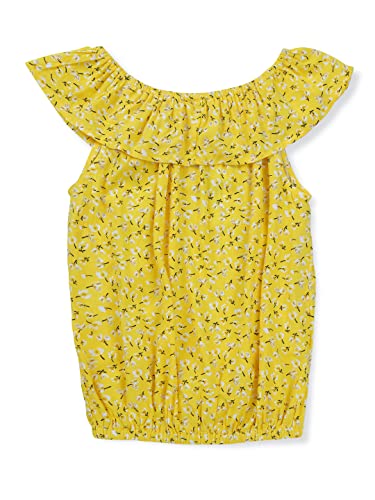 Image of Gini & Jony Girls Blue Polka dot Silk Full Sleeves Woven Top