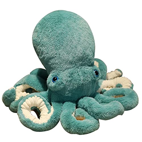 ぬいぐるみ 抱き枕 たこ オクトパス ふわふわ かわいい もちもち 柔らか 縫い包み 添い寝 プレゼント用 お祝い ギフト 飾り 誕生日 店飾り 動物玩具(グリーン 65CM)