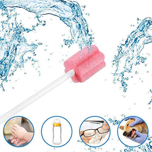Image of Safe-O-Kid Baby Speech Therapy Mouth Swabs (50 Pieces) - Soft and Gentle Infant Oral Care for Teething and Hygiene, Disposable and Easy to Use - Pink