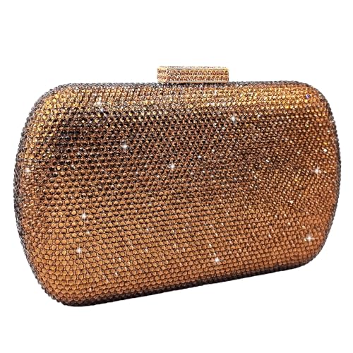 Image of Boutique De FGG Mini Rhinestone Clutch Purse,Evening Bags and Clutches for Women Formal,Crystal Clutch Bag Wedding Handbags