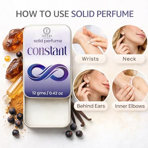 Image of Solid Perfume |Constant&Fleur Alcohol Free Wax Perfume Balm, Long Lasting | Pocket Tin 12g, Pack Of 2| Non Greasy Smooth Glide, Travel Friendly Men And Women