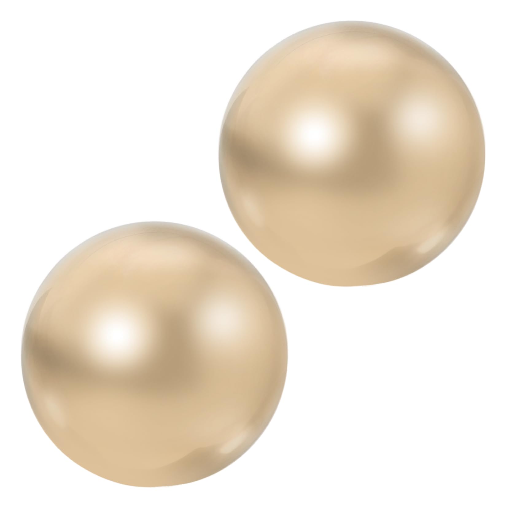 2 Bolas de Masaje de Manos de Latón Dorado, Balones de Fitness para Relajación y Decoración, Pequeñas Bolas Rodantes para Ejercicios y Bienestar