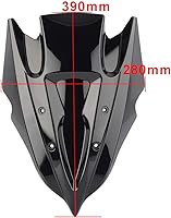 Vista 6 de FSFY - Deflector de parabrisas de motocicleta con doble burbuja para Kawasaki Ninja 300 250 2013-2017