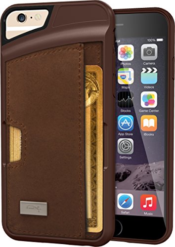 One-Day Sale: Up to 50% Off Smartish iPhone 6/6s Wallet Case - Wallet Slayer Vol. 2 [Slim Protective] Credit Card Holder for Apple iPhone 6s/6 (Silk) - Brown Leather, Q6-L-BROWN