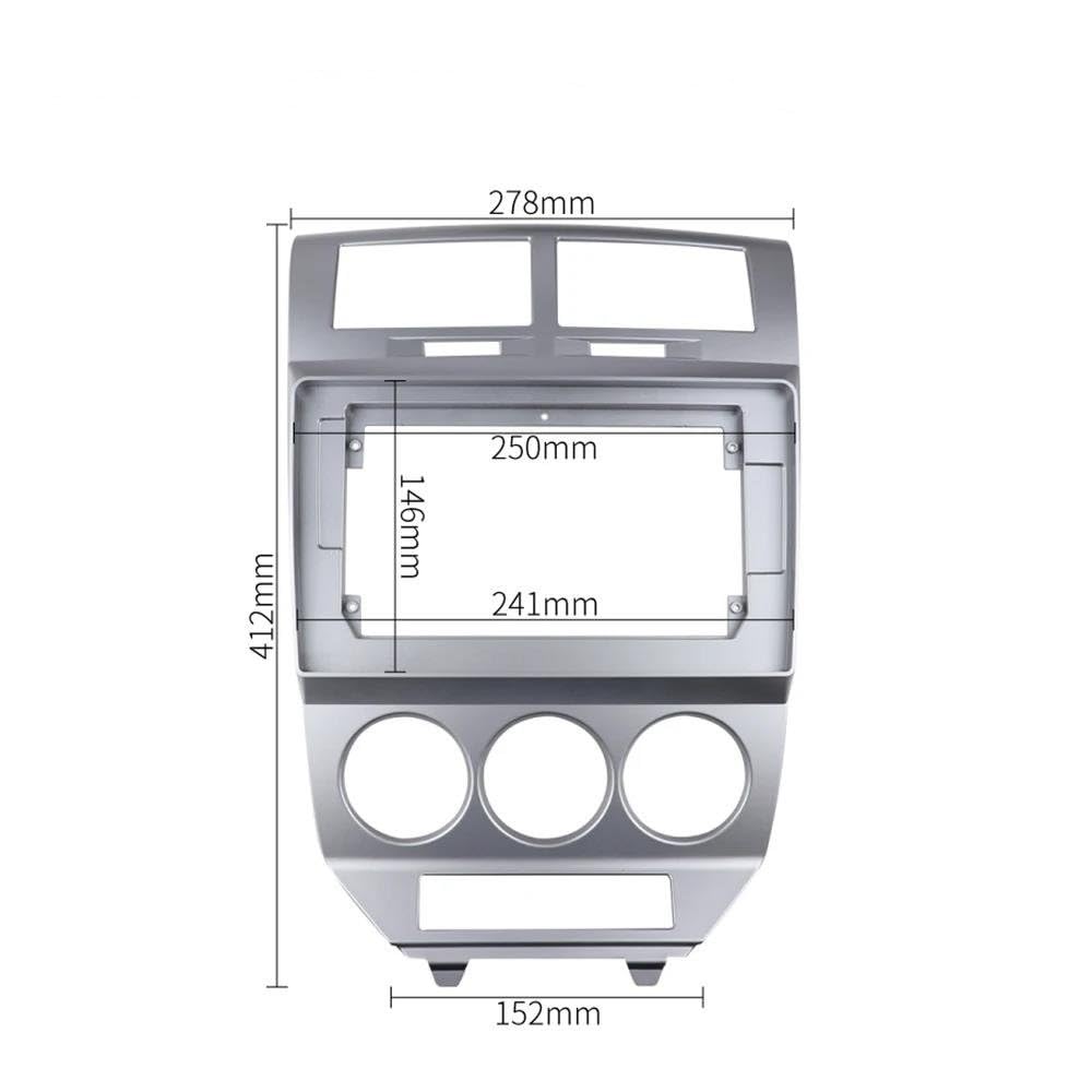 Panel Embellecedor De 10.1 Pulgadas para Radio De Coche, Estéreo, Reproductor De DVD, para Dodge para Caliber 2007-2010