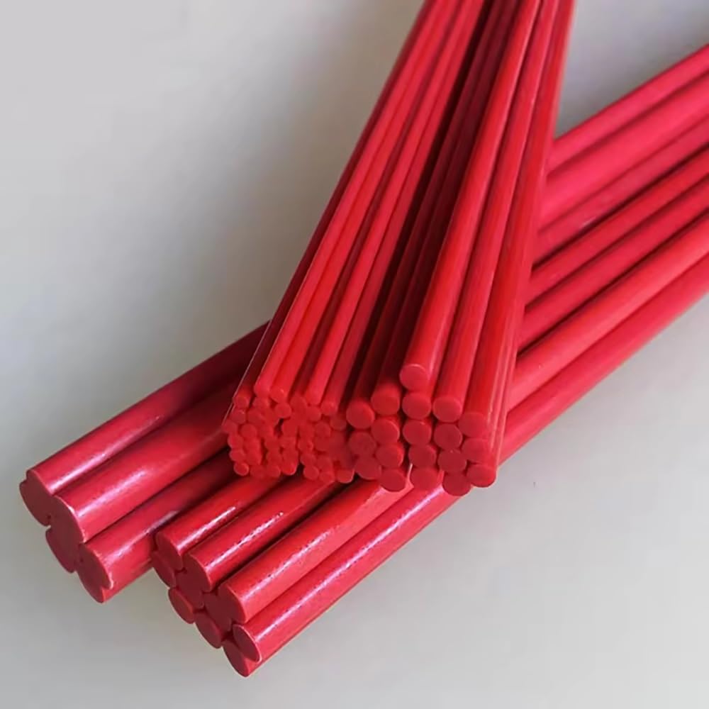 10 szt. Prętów z włókna szklanego - Odporne na wysokie temperatury lite włókno szklane do rękodzieła, modeli, latawców i projektów DIY(10x500mm)
